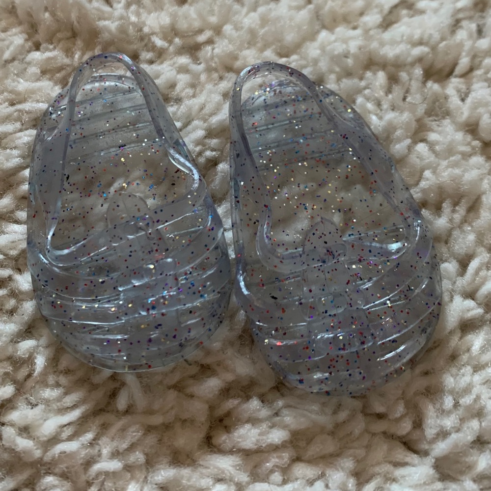 American Girl Doll Jelly Glitter Sandals